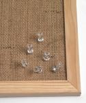 Doorzichtige pushpins cq. transparante pushpins in blister van 25 stuks