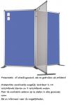 Scheidingswand, presentatiewand 140x120cm