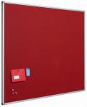 Smit Visual Prikbord Kurk Bulletin 120x240cm rood