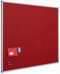 Prikbord Bulletin 90x120 cm rood