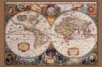 Prikbord wereldkaart historisch 10mm 60x90cm
