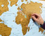 World Map World map with scratch